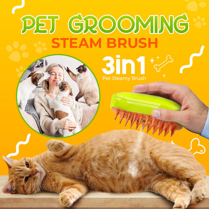 Pet Grooming Steam Brush